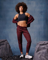 Train Mid-Rise Jogger | Plum Wine