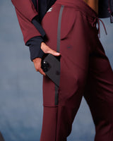 Train Mid-Rise Jogger | Plum Wine