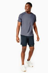 DRYFORCE® Short Sleeve Raglan | Charcoal