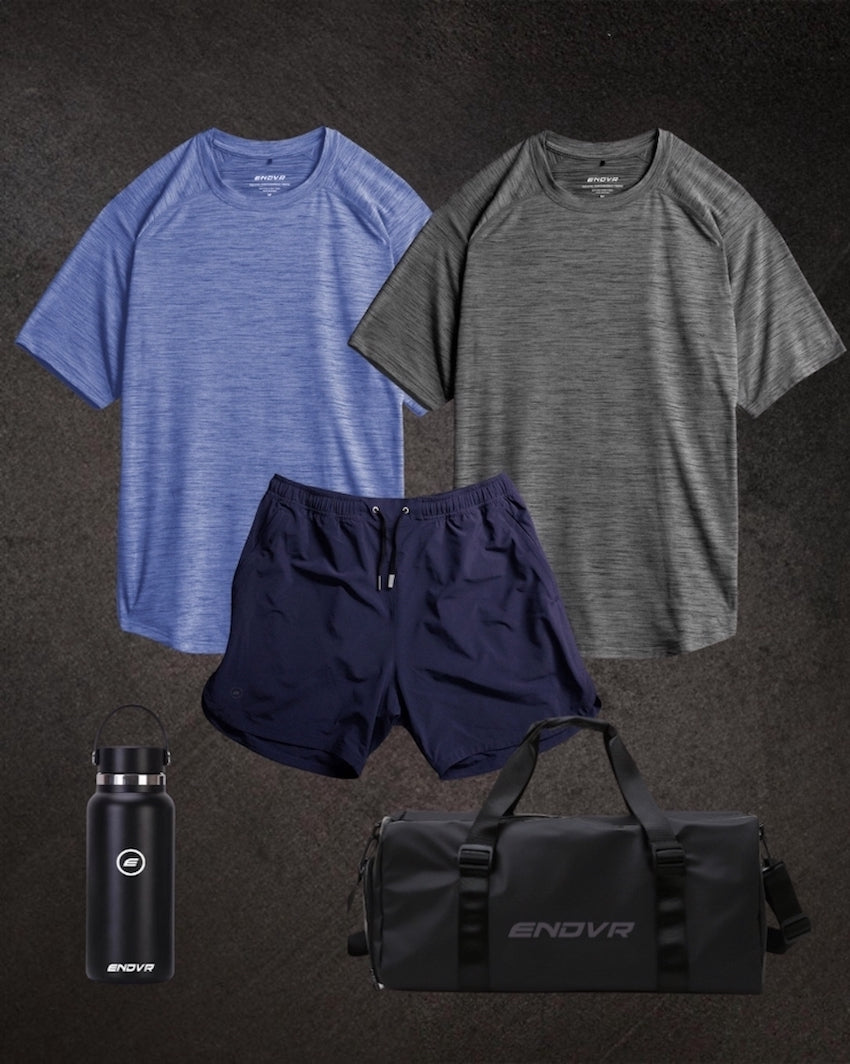 The Ultimate Gym Kit  Navy + Charcoal – Endeavor Athletic