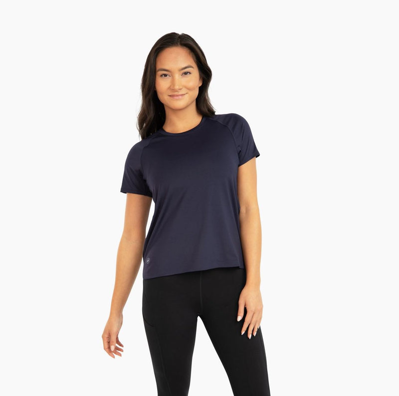 Women's Bonded Tech Tee | French Navy